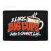 I Like Big Cups And I Cannot Lie - Meta Data - Crop Image Text - Removable Patch - Pull Patch - Removable Patches For Authentic Flexfit and Snapback Hats
