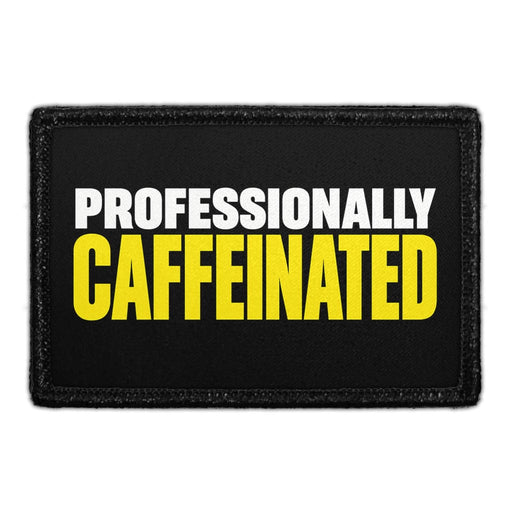 Professionally Caffeinated - Meta Data - Crop Image Text - Removable Patch - Pull Patch - Removable Patches For Authentic Flexfit and Snapback Hats
