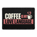 Coffee Is My Love Language - Meta Data - Crop Image Text - Removable Patch - Pull Patch - Removable Patches For Authentic Flexfit and Snapback Hats
