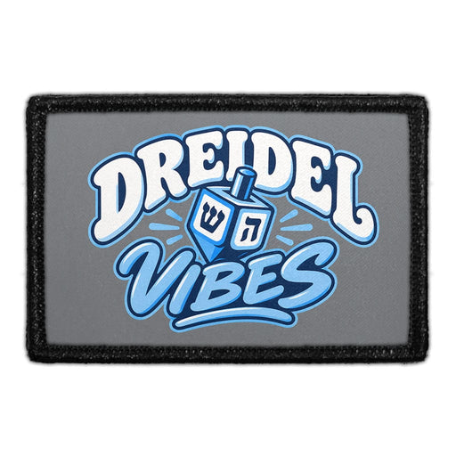 Dreidel Vibes - Meta Data - Crop Image Text - Removable Patch - Pull Patch - Removable Patches For Authentic Flexfit and Snapback Hats