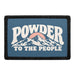 Powder To The People - Meta Data - Crop Image Text - Removable Patch - Pull Patch - Removable Patches For Authentic Flexfit and Snapback Hats