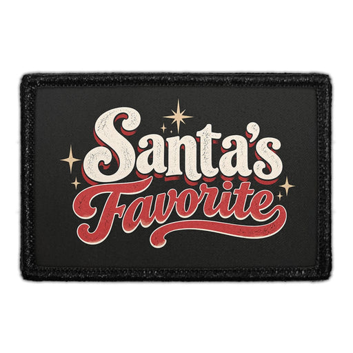 Santa's Favorite - Meta Data - Crop Image Text - Removable Patch - Pull Patch - Removable Patches For Authentic Flexfit and Snapback Hats