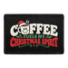 Coffee Fuels My Christmas Spirit - Meta Data - Crop Image Text - Removable Patch - Pull Patch - Removable Patches For Authentic Flexfit and Snapback Hats
