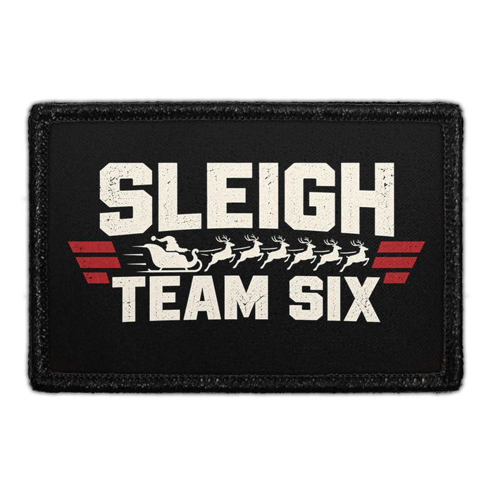 Sleigh Team Six - Meta Data - Crop Image Text - Removable Patch - Pull Patch - Removable Patches For Authentic Flexfit and Snapback Hats