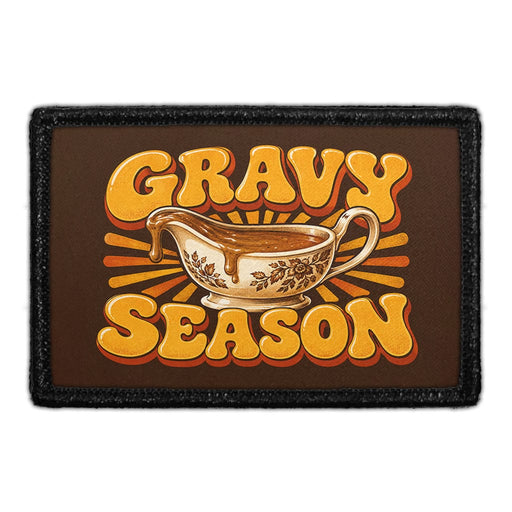 Gravy Season - Meta Data - Crop Image Text - Removable Patch - Pull Patch - Removable Patches For Authentic Flexfit and Snapback Hats