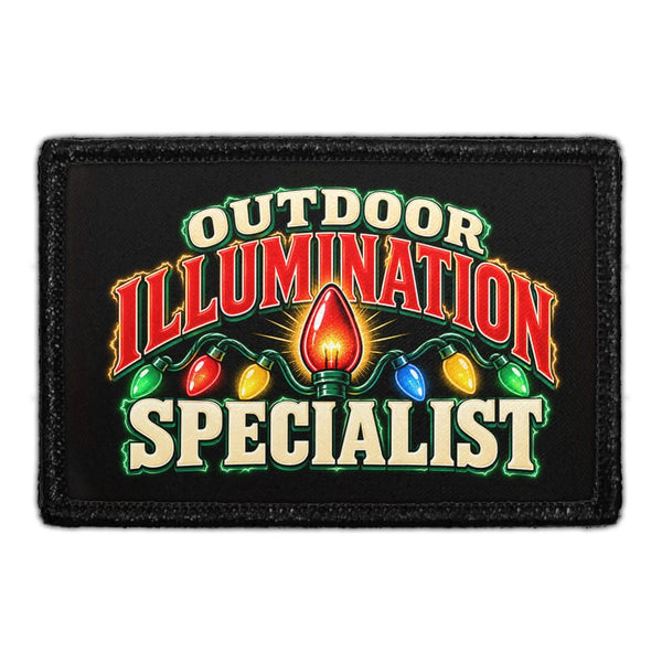 Outdoor Illumination Specialist - Meta Data - Crop Image Text - Removable Patch - Pull Patch - Removable Patches For Authentic Flexfit and Snapback Hats