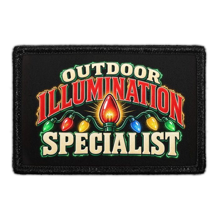 Outdoor Illumination Specialist - Meta Data - Crop Image Text - Removable Patch - Pull Patch - Removable Patches For Authentic Flexfit and Snapback Hats