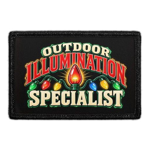 Outdoor Illumination Specialist - Meta Data - Crop Image Text - Removable Patch - Pull Patch - Removable Patches For Authentic Flexfit and Snapback Hats
