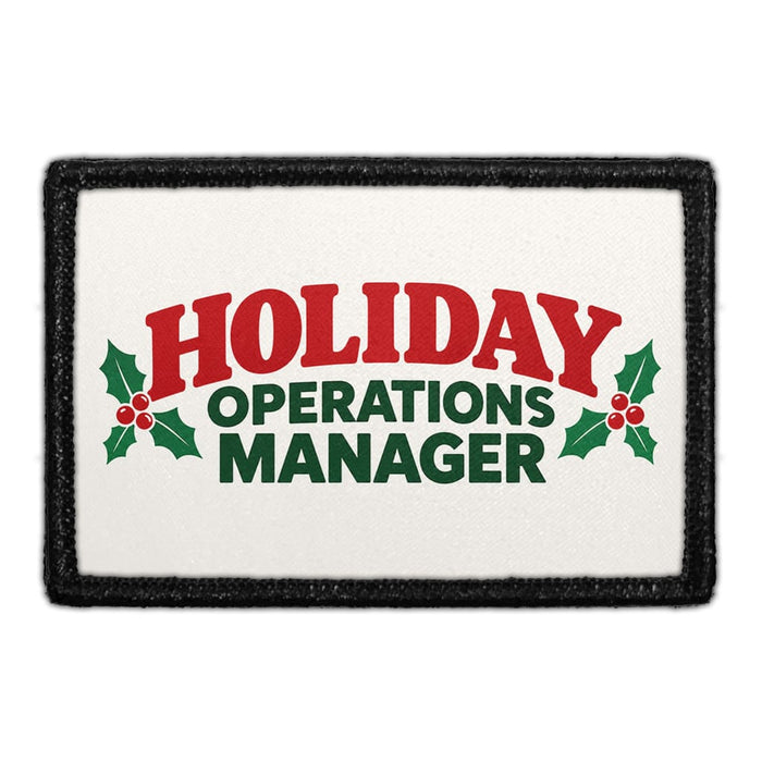 Holiday Operations Manager - Meta Data - Crop Image Text - Removable Patch - Pull Patch - Removable Patches For Authentic Flexfit and Snapback Hats