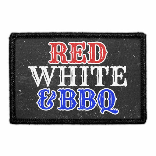 Red, White & BBQ - Removable Patch - Pull Patch - Removable Patches For Authentic Flexfit and Snapback Hats