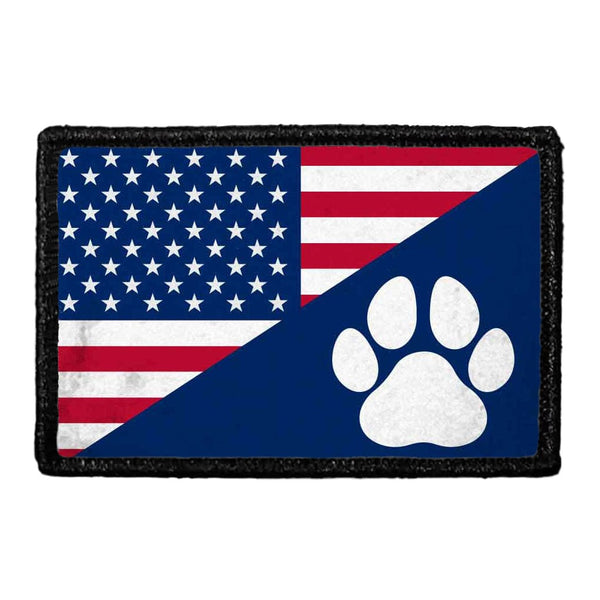 US Paw Flag - Removable Patch - Pull Patch - Removable Patches For Authentic Flexfit and Snapback Hats