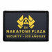 Nakatomi Plaza - Security - Black - Removable Patch - Pull Patch - Removable Patches For Authentic Flexfit and Snapback Hats