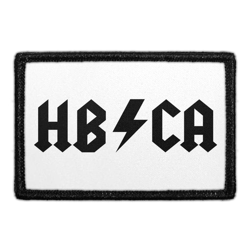 HB / CA - White - Removable Patch - Pull Patch - Removable Patches For Authentic Flexfit and Snapback Hats