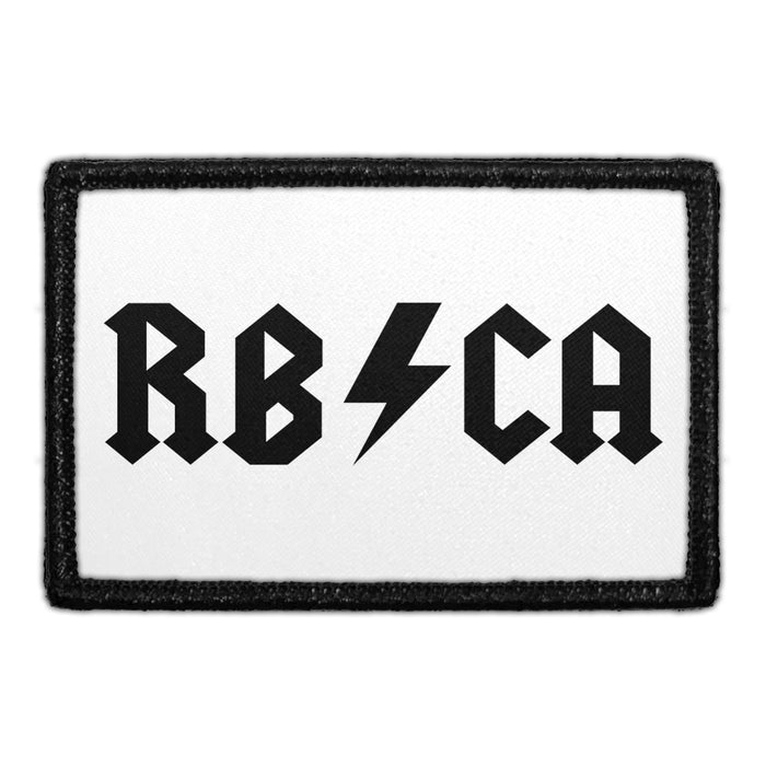 RB / CA - White - Removable Patch - Pull Patch - Removable Patches For Authentic Flexfit and Snapback Hats