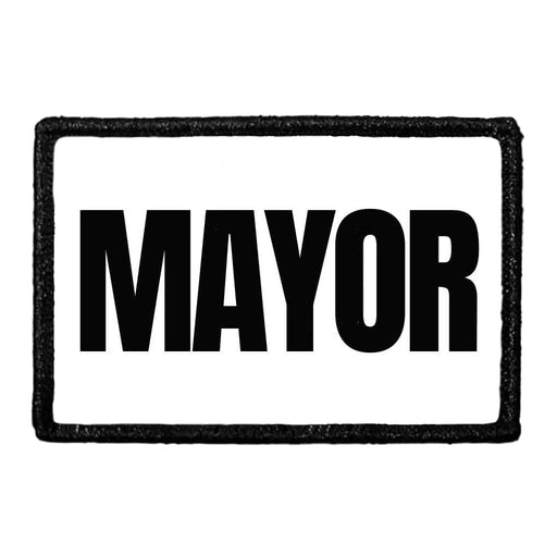 Mayor - Removable Patch - Pull Patch - Removable Patches For Authentic Flexfit and Snapback Hats