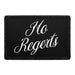 No Regerts - Black Background - Removable Patch - Pull Patch - Removable Patches For Authentic Flexfit and Snapback Hats