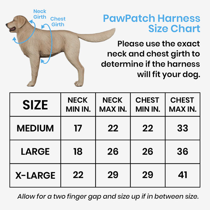 PawPatch Track Dog Harness: Large
