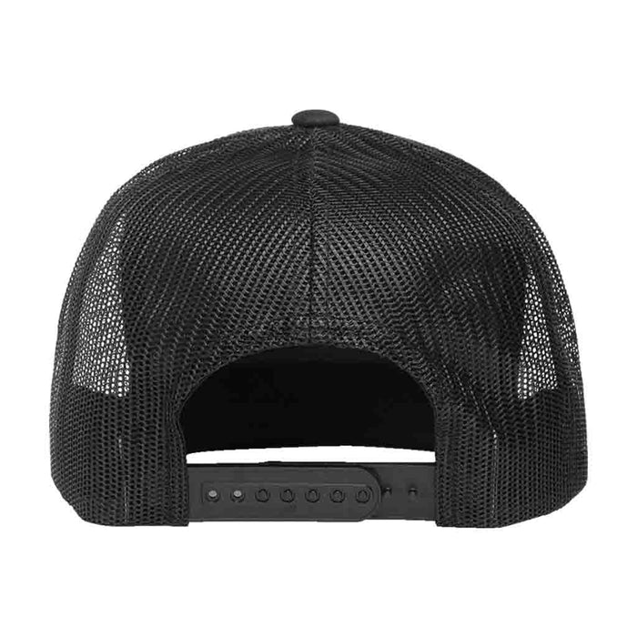 MULTICAM® Classic Trucker - Flat Bill - Pull Patch Hat by SNAPBACK - Black Camo and Black - Pull Patch - Removable Patches For Authentic Flexfit and Snapback Hats