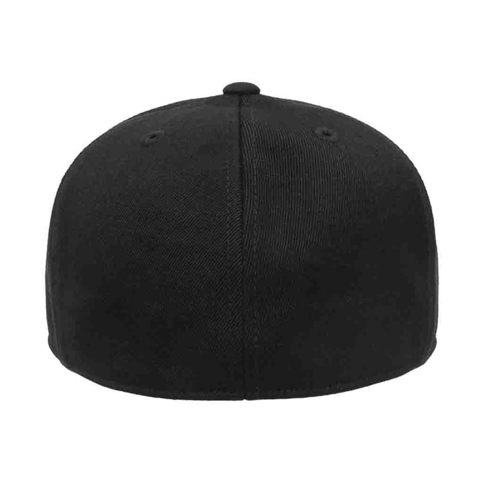 Premium Flat Bill Pull Patch Hat By Flexfit - Black - Pull Patch - Removable Patches That Stick To Your Gear