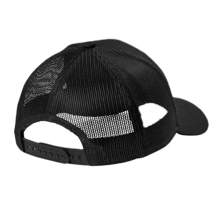 Youth - Black - Curved Bill Trucker Pull Patch Hat - Pull Patch - Removable Patches That Stick To Your Gear