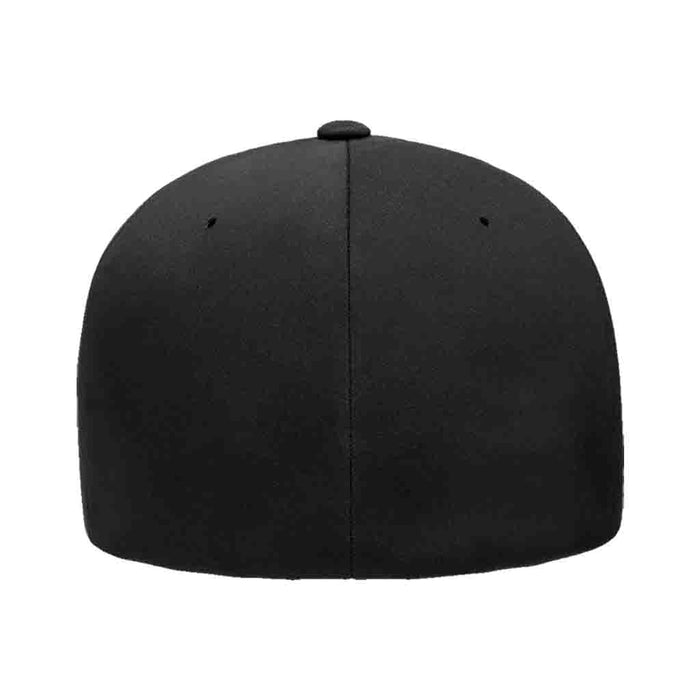 Black - Delta Premium Flexfit Hat by Pull Patch - Pull Patch - Removable Patches For Authentic Flexfit and Snapback Hats