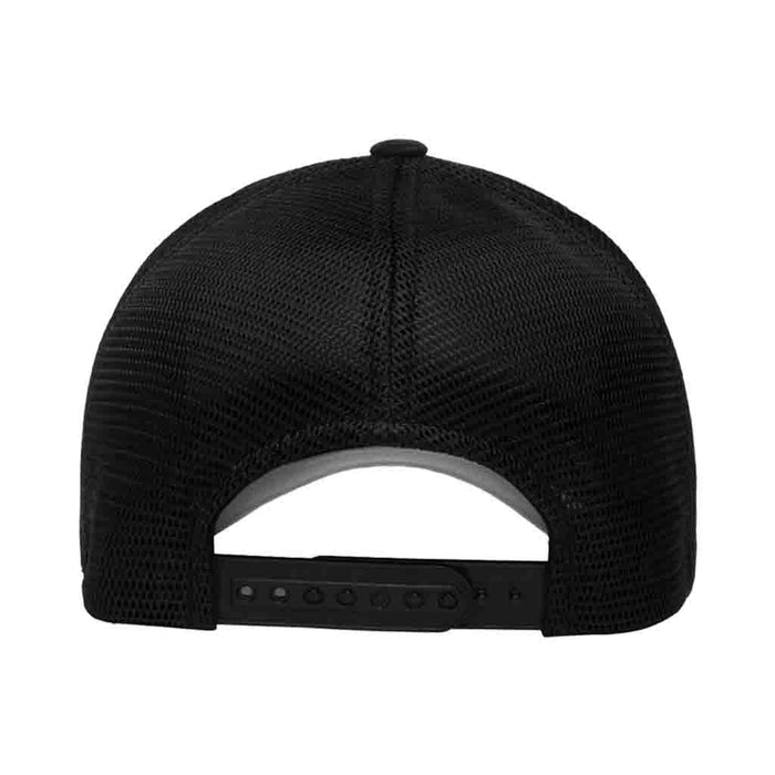 Trucker Curved Bill - Black - Flexfit + Snapback Hat by Pull Patch - Pull Patch - Removable Patches For Authentic Flexfit and Snapback Hats