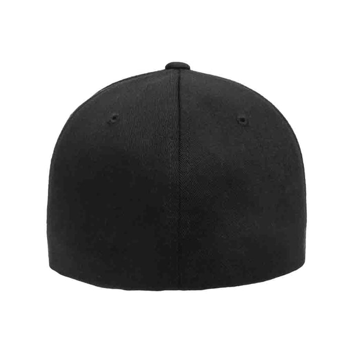 Premium Curved Visor Pull Patch Hat By Flexfit - Black - Pull Patch - Removable Patches That Stick To Your Gear