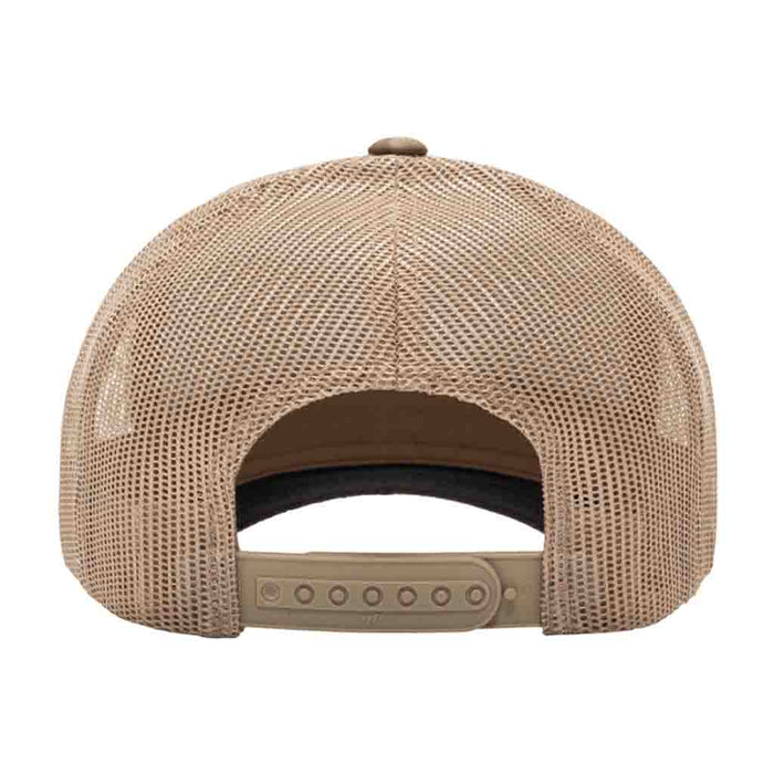 MULTICAM® Retro Trucker Pull Patch Hat by SNAPBACK - Camo and Khaki - Pull Patch - Removable Patches For Authentic Flexfit and Snapback Hats