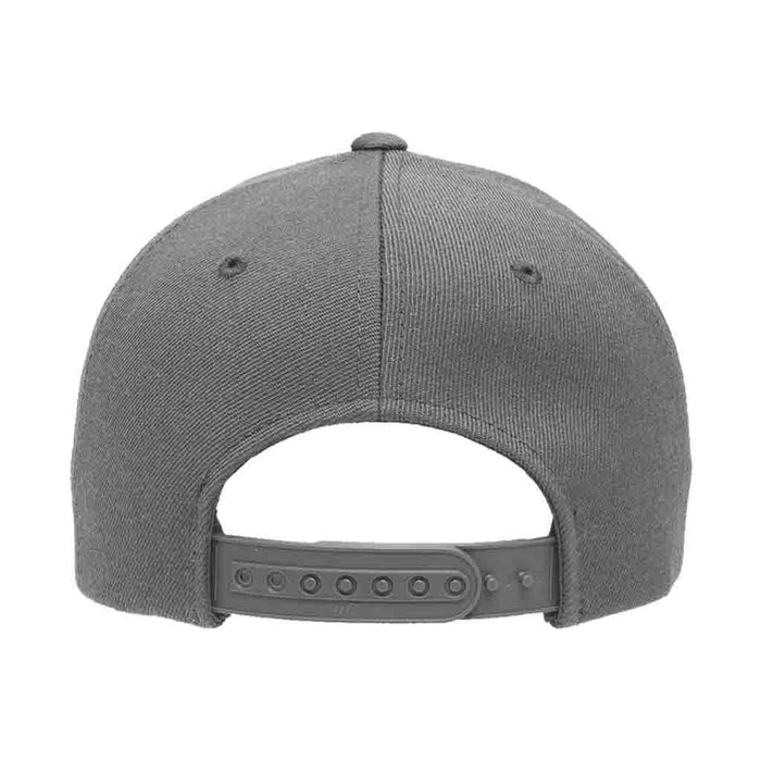 Premium Curved Visor Pull Patch Hat By Snapback - Dark Grey - Pull Patch - Removable Patches For Authentic Flexfit and Snapback Hats