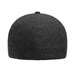 2-Tone - Melange Dark Grey and Charcoal - Delta Premium Flexfit Hat by Pull Patch - Pull Patch - Removable Patches For Authentic Flexfit and Snapback Hats