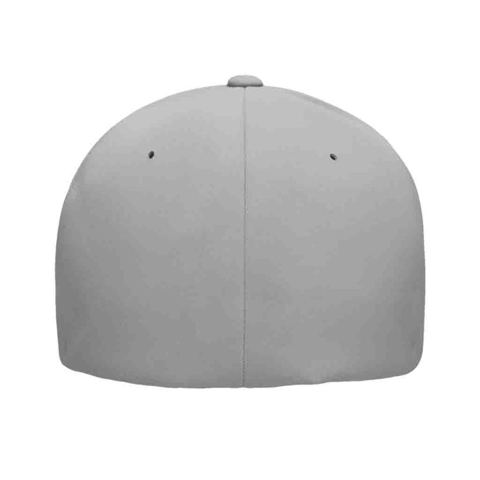 Silver - Delta Premium Flexfit Hat by Pull Patch - Pull Patch - Removable Patches For Authentic Flexfit and Snapback Hats