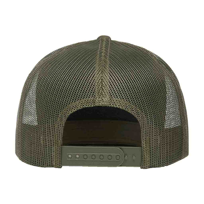 MULTICAM® Classic Trucker - Flat Bill - Pull Patch Hat by SNAPBACK - Tropical Camo and Green - Pull Patch - Removable Patches For Authentic Flexfit and Snapback Hats