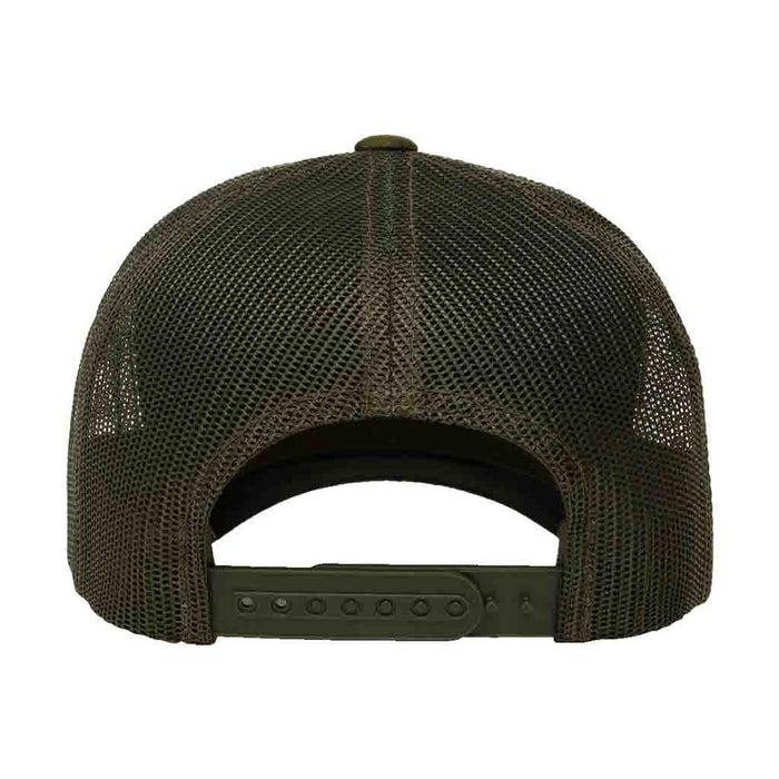 MULTICAM® Retro Trucker Pull Patch Hat by SNAPBACK - Tropical Camo and Green - Pull Patch - Removable Patches For Authentic Flexfit and Snapback Hats