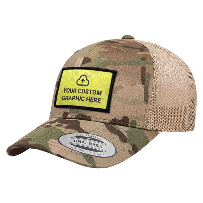 Bundle: Custom Graphic + Curved Bill Multicam® Trucker Hat (Camo & Khaki)