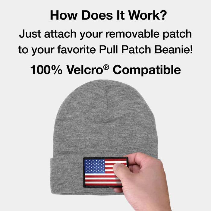 Premium Beanie: Flexfit by Pull Patch (Heather Grey)