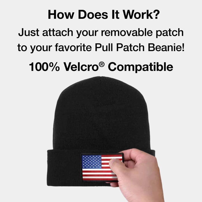 Premium Beanie: Flexfit by Pull Patch (Black)