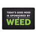 Today's good mood, powered by weed   - Meta Data - Crop Image Text - - Removable Patch - Pull Patch - Removable Patches For Authentic Flexfit and Snapback Hats