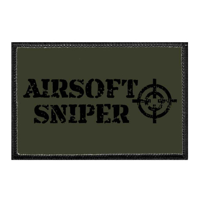 Airsoft Sniper - Removable Patch - Pull Patch - Removable Patches For Authentic Flexfit and Snapback Hats