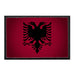 Albania Flag - Color - Removable Patch - Pull Patch - Removable Patches For Authentic Flexfit and Snapback Hats