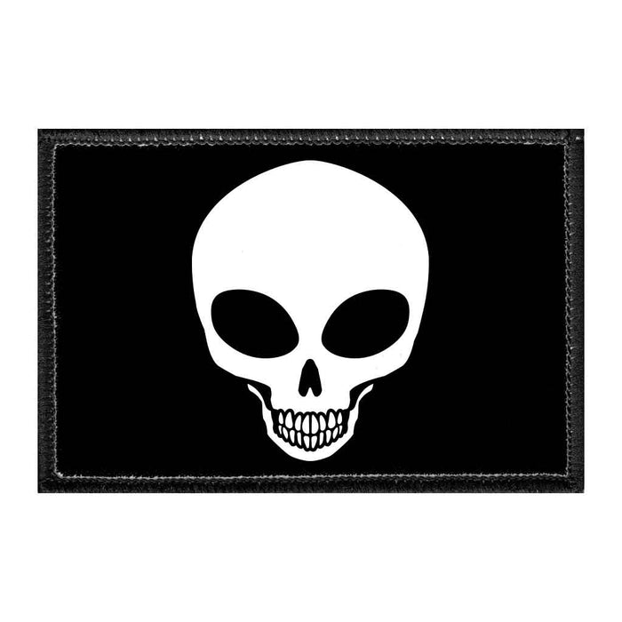 Alien Skull - Removable Patch - Pull Patch - Removable Patches That Stick To Your Gear