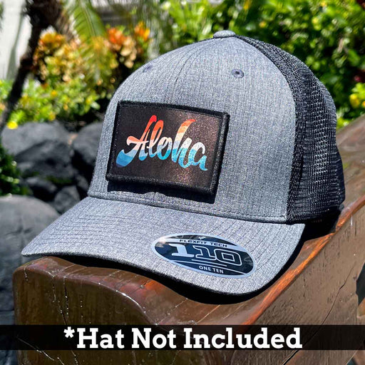 Aloha - 70s Vintage - Removable Patch - Pull Patch - Removable Patches For Authentic Flexfit and Snapback Hats