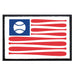 American Flag Baseball - Patch - Pull Patch - Removable Patches For Authentic Flexfit and Snapback Hats