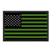 American Flag - Green Stripes - Removable Patch - Pull Patch - Removable Patches That Stick To Your Gear