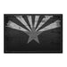 Arizona State Flag - Black and White - Distressed - Removable Patch - Pull Patch - Removable Patches For Authentic Flexfit and Snapback Hats