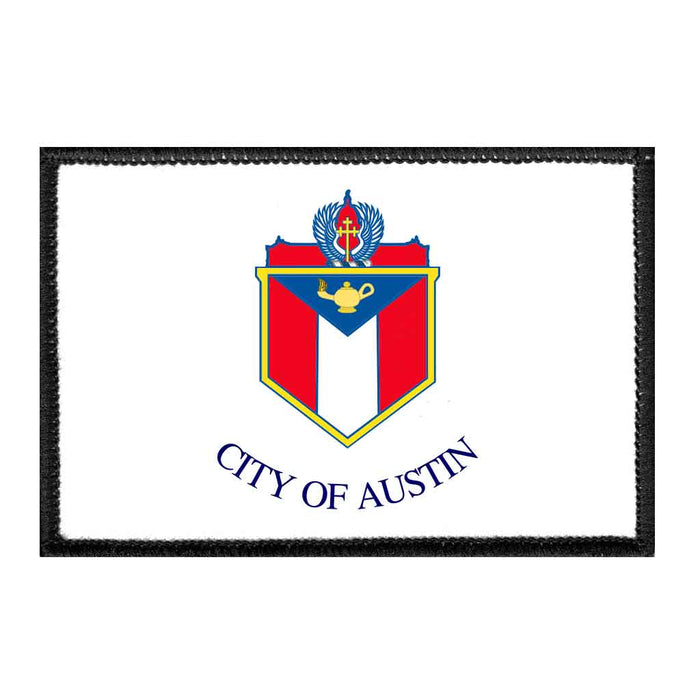 Austin City Flag - Color - Removable Patch - Pull Patch - Removable Patches For Authentic Flexfit and Snapback Hats