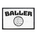 Baller - Volleyball - Patch - Pull Patch - Removable Patches For Authentic Flexfit and Snapback Hats