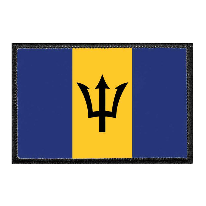 Barbados Flag - Color - Removable Patch - Pull Patch - Removable Patches For Authentic Flexfit and Snapback Hats