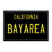 Bay Area - California License Plate - Removable Patch - Pull Patch - Removable Patches For Authentic Flexfit and Snapback Hats