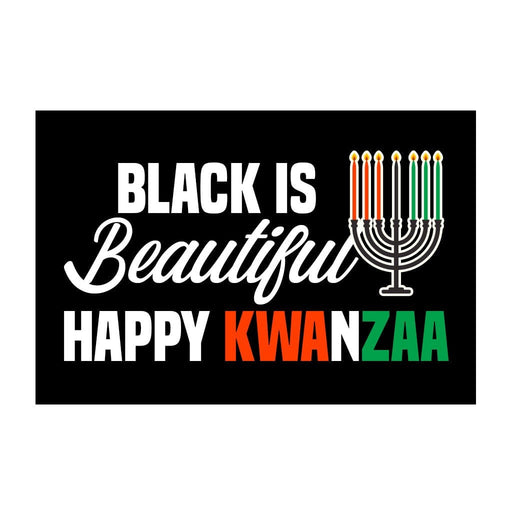 Black Is Beautiful - Happy Kwanzaa - Removable Patch - Pull Patch - Removable Patches That Stick To Your Gear