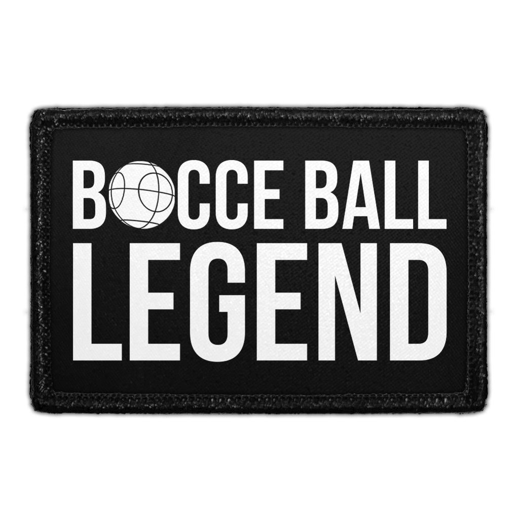 Bocce Ball Legend - Removable Patch - Pull Patch - Removable Patches For Authentic Flexfit and Snapback Hats